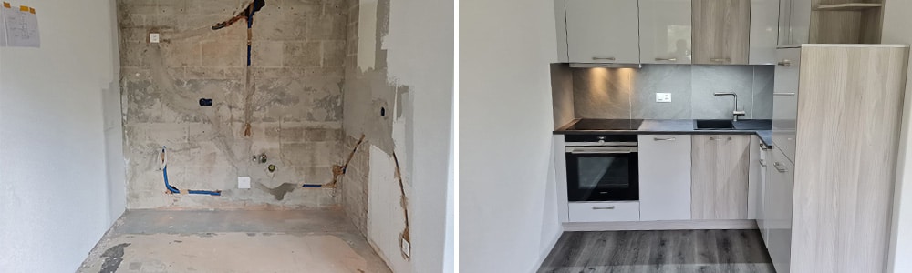 renovation complete cuisine sb red avant apres
